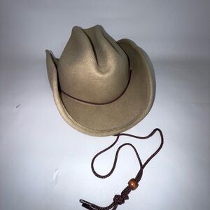 Kids Tan Dorfman Cowboy Hat 100% Wool Medium